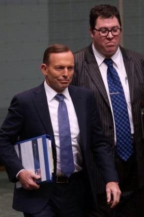 MP George Christensen with Tony Abbott.