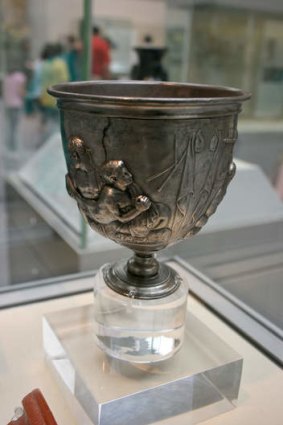 Object of desire: Browne did not support the acquisition of the Warren Cup by the British Museum, because of its homosexual themes.