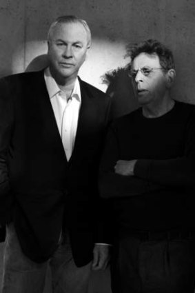 Creators Robert Wilson (left) and Philip Glass.
