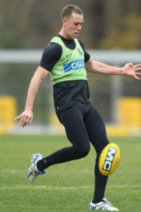 Nick Maxwell during a training session on July 1.
