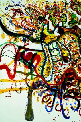 <i>Salute to Cerberus</i>, 1965, by John Olsen, a gift of Eva and Marc Besen to the TarraWarra Museum of Art collection. 