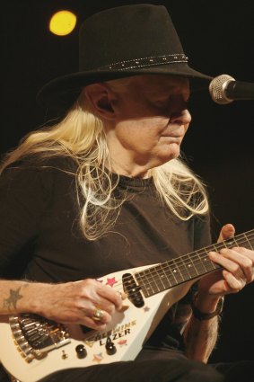 Authentic touch: Johnny Winter performs at the 2008 Valencia Jazz Festival.