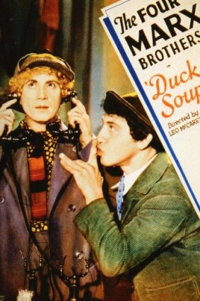 Classic comedy: The Marx Brothers are up to their usual tricks in <i>Duck Soup</i>.
