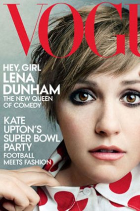 Lena Dunham on the cover of 'Vogue'.