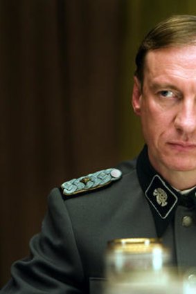 Thewlis as an SS comandant in <i>The Boy in the Striped Pyjamas</i>.
