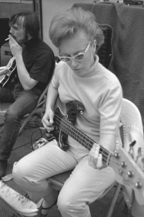 The Wrecking Crew's sole female member, bass player Carol Kaye. 