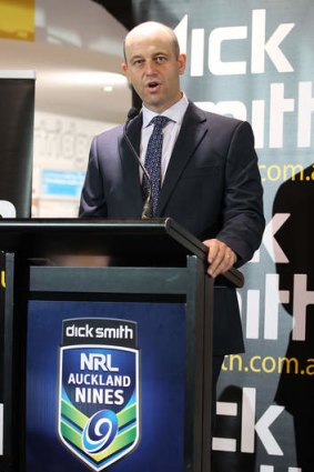 Todd Greenberg during the NRL Auckland Nines jersey launch.