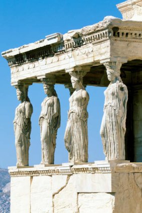 The mighty Caryatids.