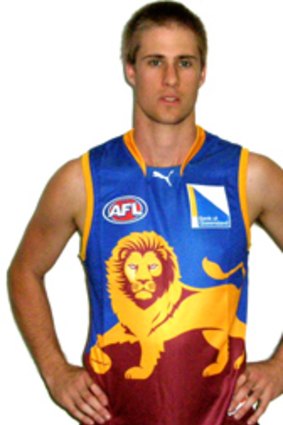 From the trading floor to the footy pitch ... Brisbane Lions rookie Broc McCauley.