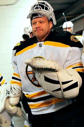 A Republican ... Tim Thomas is the star goaltender for the Boston Bruins.