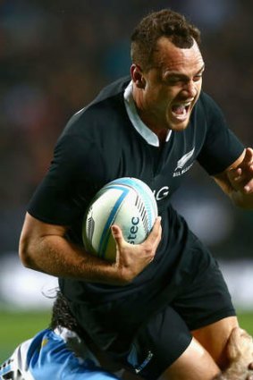 Answering the challenge: Israel Dagg of the All Blacks.