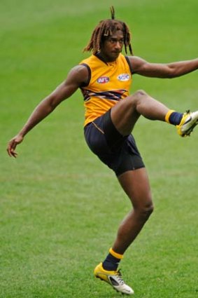 West Coast's Nic Naitanui, pictured, and Majak Daw, are becoming exciting players to watch.