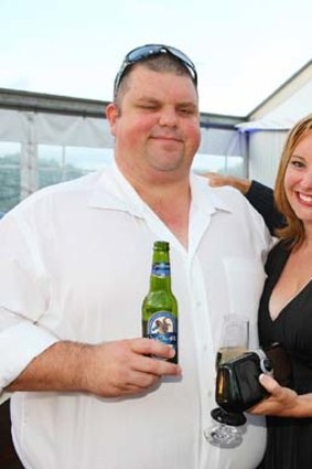 Family trust but separate homes: Nathan Tinkler and wife Rebecca.