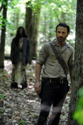 Hurry up: Rick Grimes (Andrew Lincoln) in <em>The Walking Dead</em>, which is being fast-tracked on Foxtel.