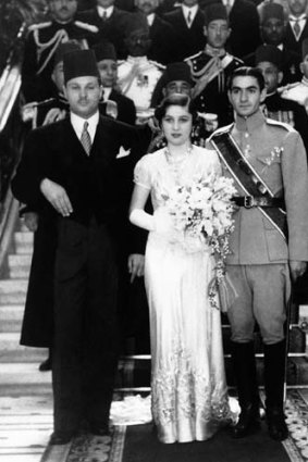 The royal wedding.  Princess Fawzia and her husband.
