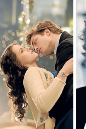 Bella (Kristen Stewart) with psycho Edward (Robert Pattinson); Mr Darcy (Colin Firth, above) shares some psycho traits.