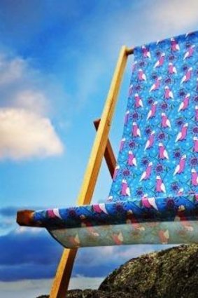 Deckchairs inspired by Australian flora and fauna are on show in Fitzroy.