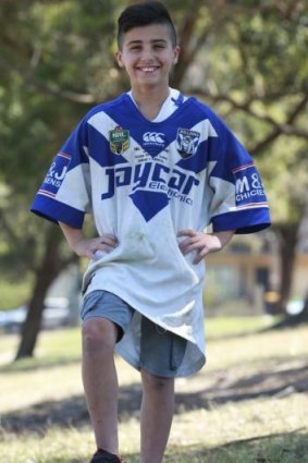 Proud as punch: Bulldogs and James Graham supporter Ali Jawad.