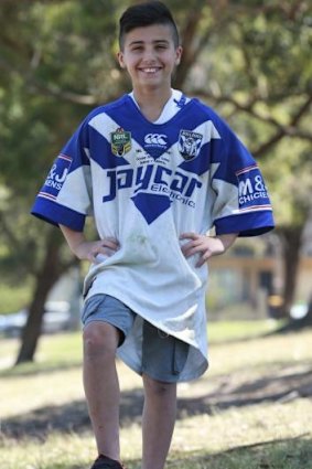 Proud as punch: Bulldogs and James Graham supporter Ali Jawad.