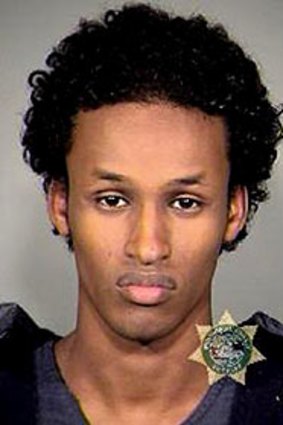 A sheriff's office photo of Mohamed Osman Mohamud after his arrest.