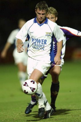 Matt Thompson in action for Parramatta Power in the old NSL.
