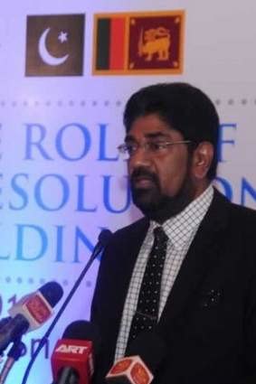 "Any journalist coming to Sri Lanka has to obtain accreditation": Sri Lankan Media Minister Keheliya Rambukwella.