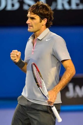 Like clockwork ...  Federer was at his sublime best.