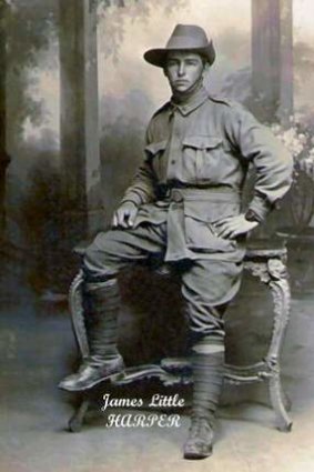 James Harper, who died at the battle of Mouquet Farm in 1916 in northern France.