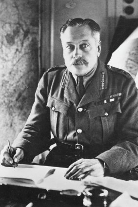 Issuing the orders: British Commander General Douglas Haig.