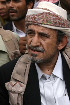 Yemeni opposition tribal chief, Sheikh Sadiq al-Ahmar.