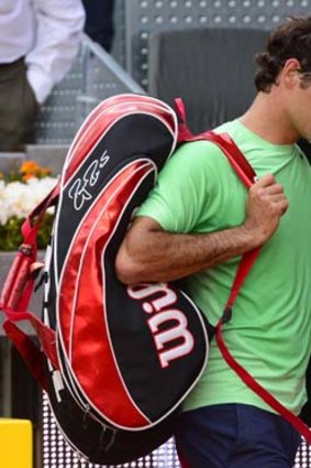 Roger Federer after his defeat.