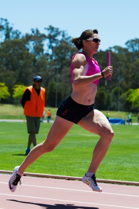 Lauren Wells races at the AIS in January.