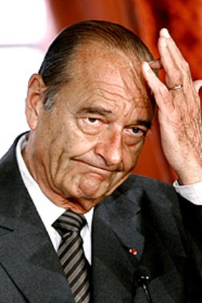 Former French president Jacques Chirac.