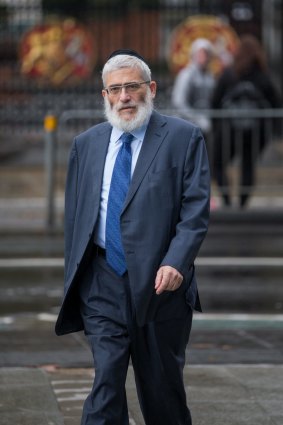Joseph Gutnick outside the Federal Court in Melbourne. 