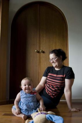 19-month-old Allie Matthews, with her mum Claire.