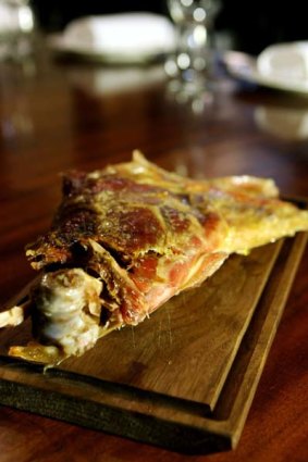 The one dish you must try ... Cordero a la cruz - Suffolk lamb from the asado grill, $42.