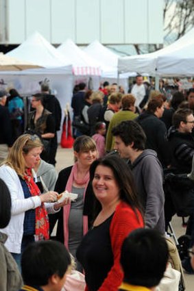 The Fine Design Market is held in the swish Manningham City Square in Doncaster.