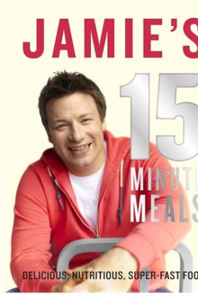 Best seller: <i>Jamie's 15 Minute Meals</i> is currently ranked number one food related book.