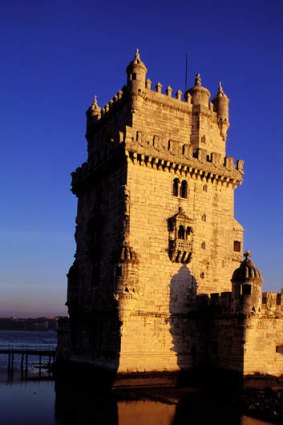The Belem tower in Lisbon, Portugal.