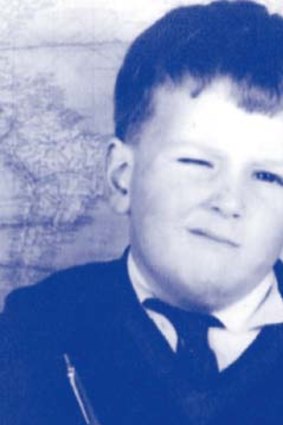 In one of the O'Farrell family's few surviving photos, as a schoolboy.