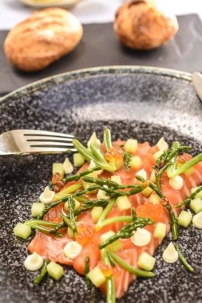 Appetising ocean trout is on the menu at Gladioli.