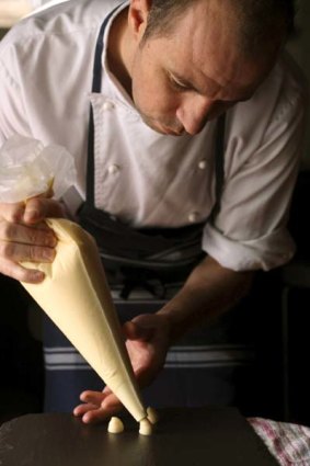 Brent Savage makes parmesan custard with asparagus and truffles.