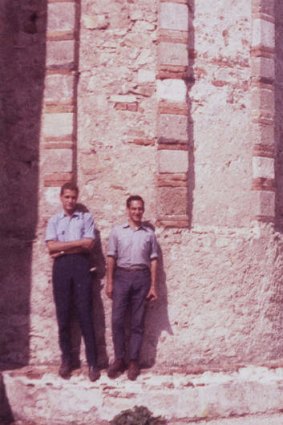 Viva Italia ... Malouf with his friend Carlo Olivieri (at left) in southern Italy, 1963.