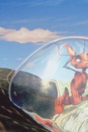 Bugs get cute in children's films such as <i>Antz</i>.