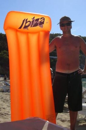 Greg on holiday in Ibiza.