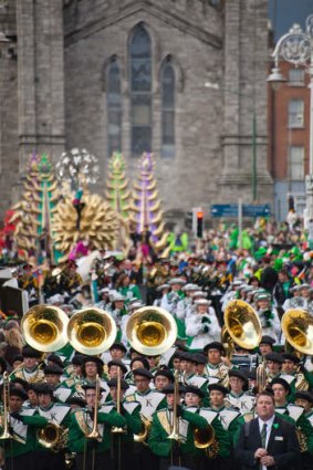 Jump in ... Aussies can now march in the St Patrick's Day parade in Dublin.