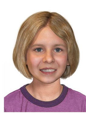 An age-progressed image of how Serena Speath might look now. The now eight-year-old went missing from Brisbane in 2014 with her brother Thomas. They are believed to be with their mother.