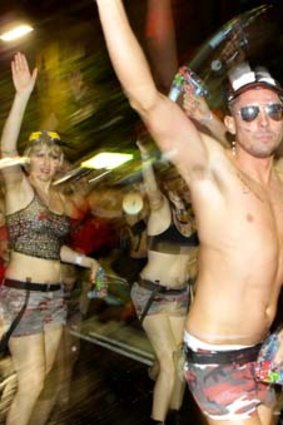 Partygoers at the 2012 Sydney Mardi Gras.