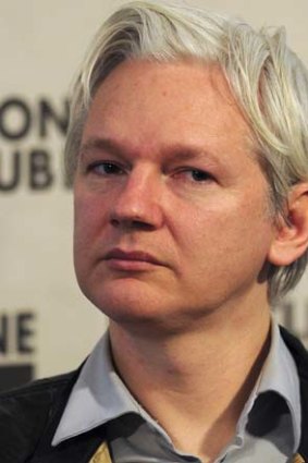 Wanted man ... the WikiLeaks founder Julian Assange.