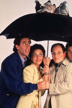 Cover version ... characters Jerry, Elaine, George and Kramer from the sitcom Seinfeld.